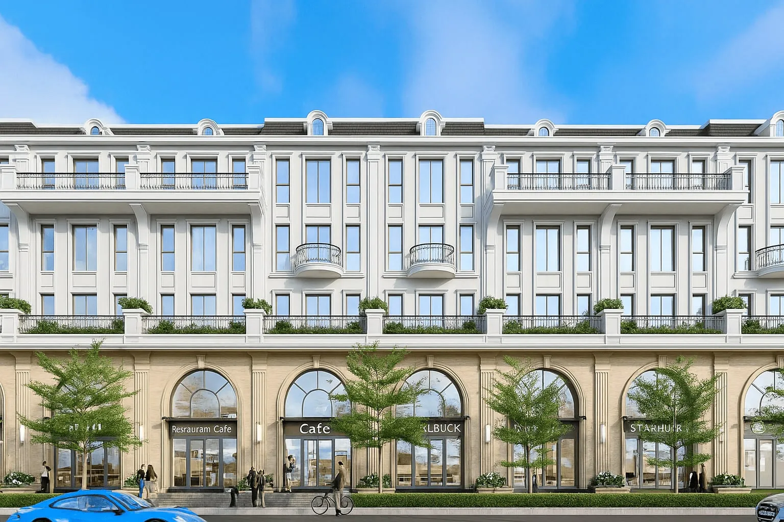 Nhà liền kề phong cách tân cổ điển Dự án doji Emerald Symphony- Doji Hoa Động