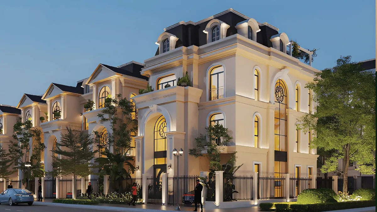 Hình ảnh biệt thự đơn lập phong cách tân cổ điển dự án Emerald Symphony