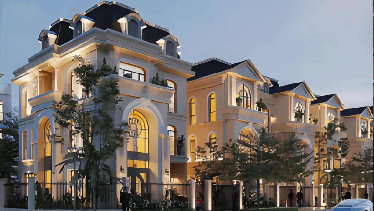 Nhà liền kề đơn lập phong cách tân cổ điển Dự án doji Emerald Symphony