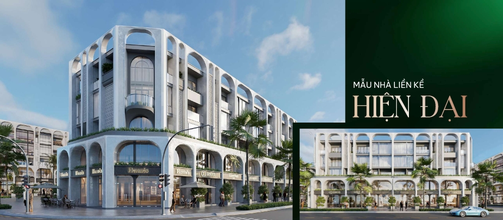 Phối cảnh nhà mẫu liền kề tại dự án Doji Emerald Symphony