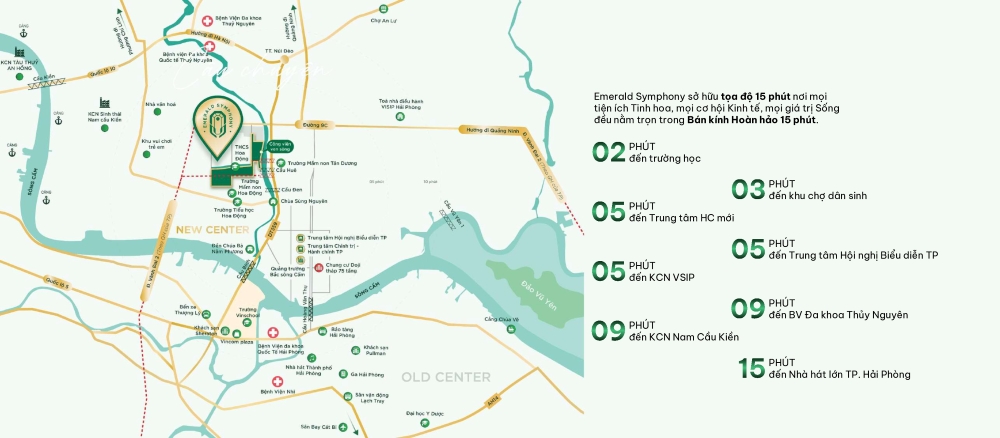 Vị trí dự án Doji Emerald Symphony và ý nghĩa quy hoạch đô thị