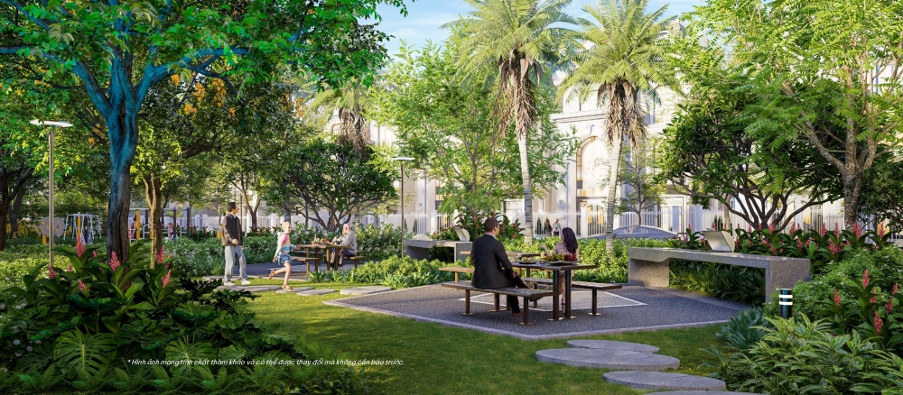 Môi trường tiện ích xung quanh các căn liền kề tại dự án Emerald Symphony