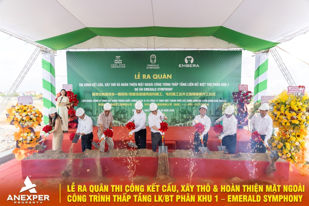 Lễ ra quân thi công phân khu 1 dự án Emerald Symphony – Chính thức khởi động giai đoạn xây dựng thực tế